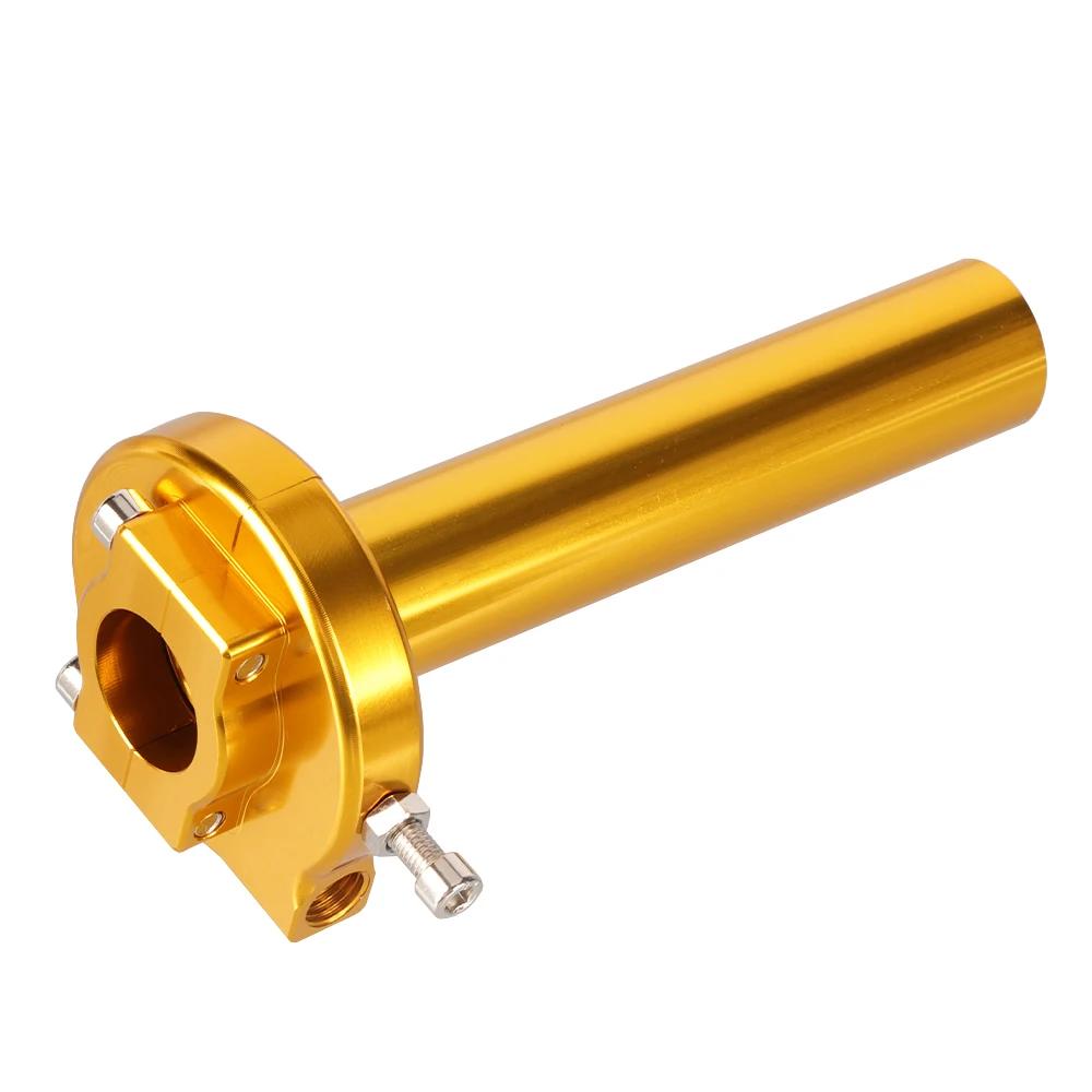 Universal Motorcycle 7/8" CNC Aluminum Accelerator Throttle Twist Grips Handlebars for Most Moped Dirt Pit Bike Scooter ATV Quad