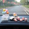 Celebrity Pig Car Ornament: Cute Console Decoration & Air Freshener Holder