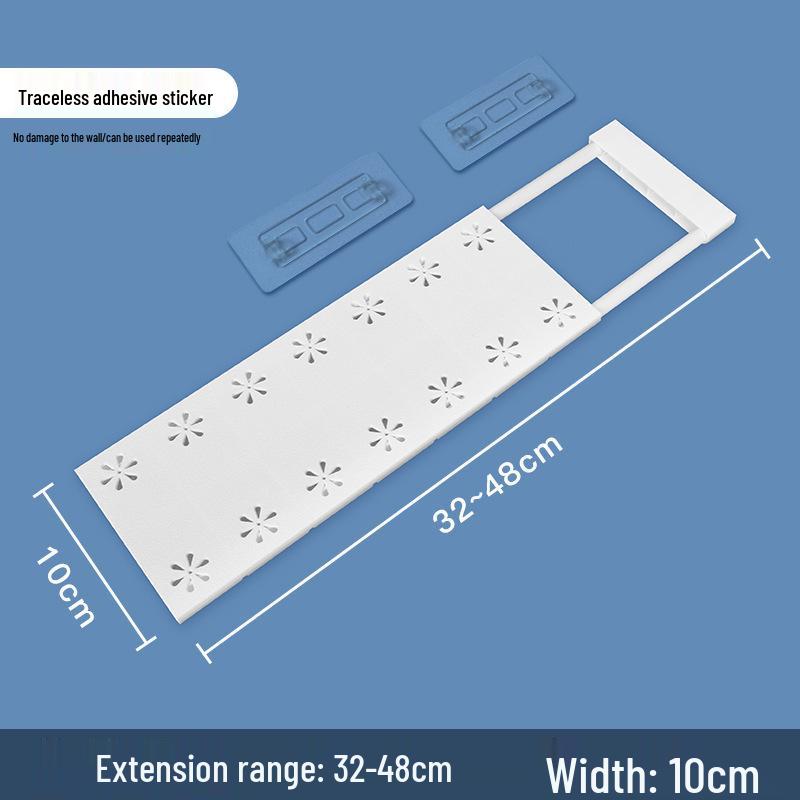 Retractable Wardrobe Storage Rack with Layered Partition for Dormitory Use
