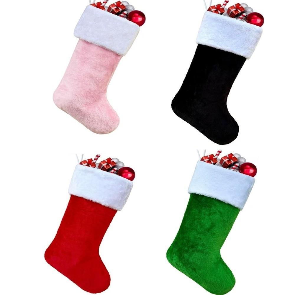 Klassische Personalisierte Geschenkbeutel Kaminsims Deko Weihnachtsstrumpf Fotografie Requisiten