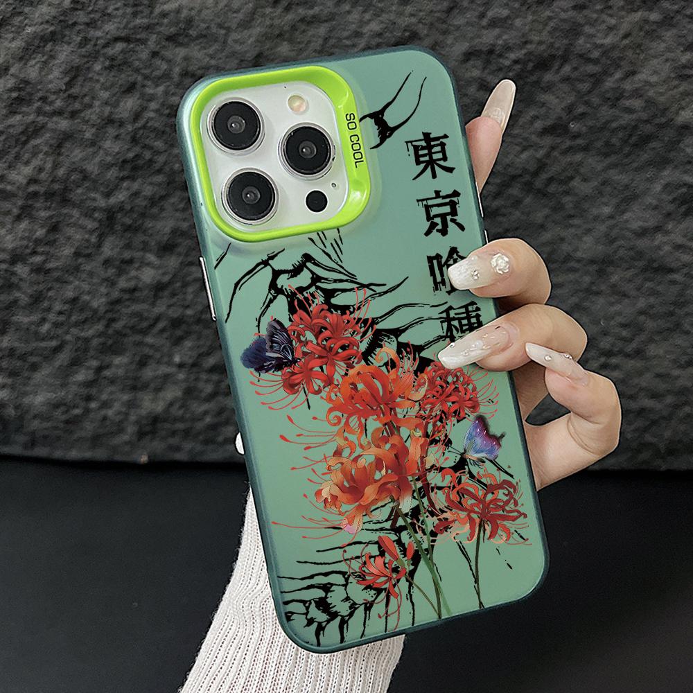 

Hot Tokyos Ghouls Phone Case for Samsung Galaxy A56 A55 A54 A53 A52 A26 A17 A16 A12 A07 A06 4G 5G Silver Hard Cover Galaxy A53 5G