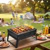 Space-saving Outdoor  Barbecue Grill Thickened Grill Rack Camping Folding Carbon Grill  Travel