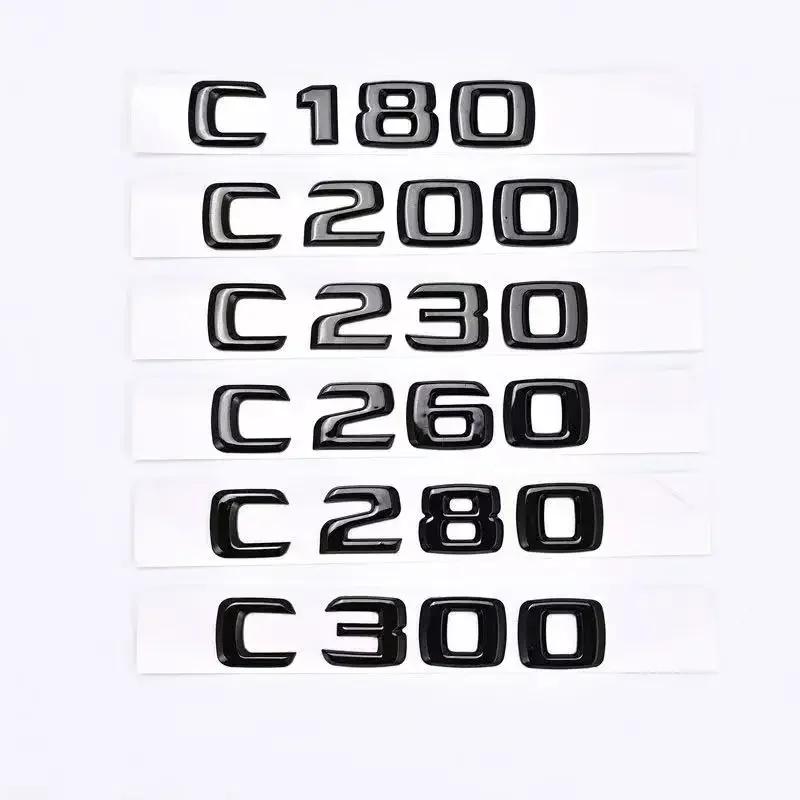 

For Mercedes Benz ABS Car Sticker Trunk Letters For Mercedes Benz C200 C220 W205 W204 W203 C260 C300 C320 C350 C400 C450 Emblem 4MATIC