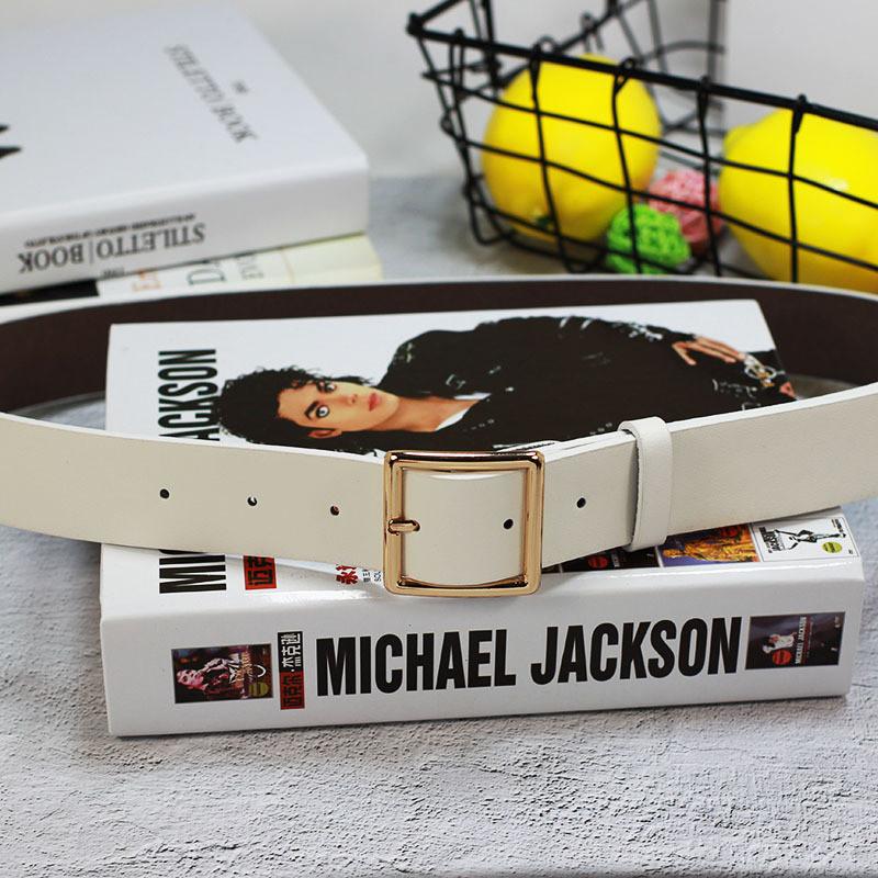 Simple Solid Color Metal Square Buckle Decoration Women Casual Wide Belt For Everyday