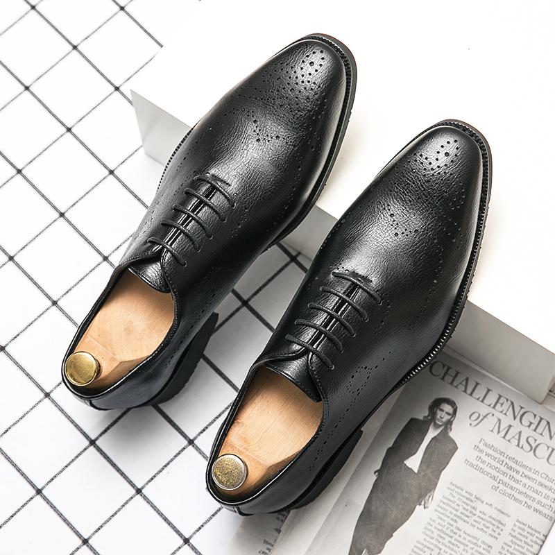 

Brand Loafers Men s Leather Cloth Hollow Breathable Locke Shoes Lace-Up Dress Shoes Men s Wedding Casual Business Shoes XiAn-858 47 чёрный