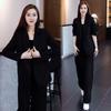 Women's Spring and Autumn Casual Jacket, Suit Jacket, Wide-leg Pants, Two-piece Suit, Women's Suit, Office Clothing