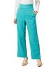 FRAY I.D. Women's Side Slit Flare Pants FWFP224066, BLU 0