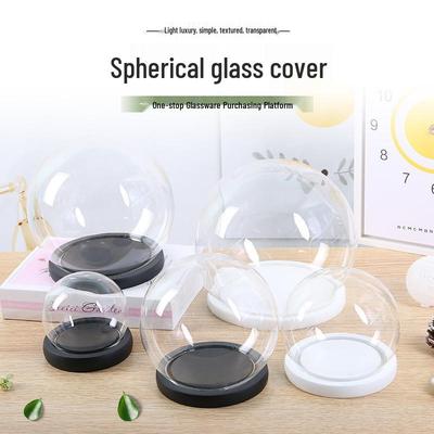 Spherical Glass Display Box & Dust Cover for Hand Models