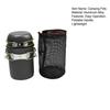 Set 3 Bucăți/Set Oale de Camping cu Sac de Depozitare Mânere Pliabile Aliaj de Aluminiu Oală Compactă pentru Rucsac Suprafață Antiaderentă Set Oale pentru Drumeții