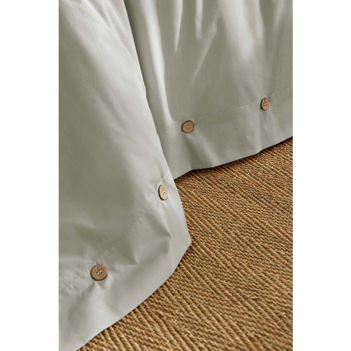 Housse de couette en percale 240 x 260 cm vert celadon Perrine