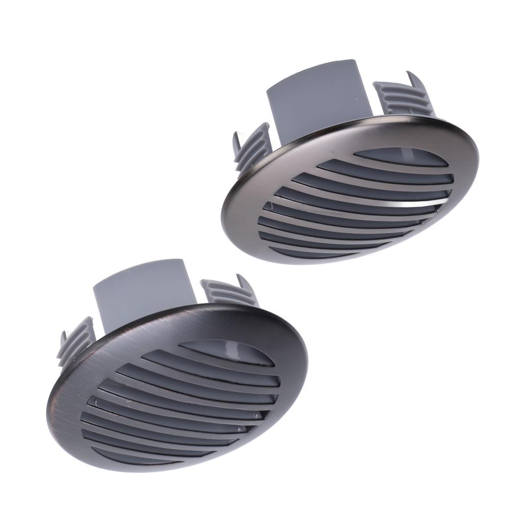 4Pcs 3in/76mm RV Air Louver Ceiling Vent 316 Stainless Steel Boat Ventilation Cover Round Air Vent L