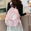 Japanische Kawaii Itabag Damen Neuer Stern Transparenter Rucksack Damen Große Kapazität Ita Rucksack Schultaschen für College-Studenten JK