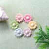 Bulk 100Pcs Daisy Flowers Flatback Resin Cabochons Slime Charms Flat Back Embellishment for Shoe Phone Case Scrapbooking Decor
