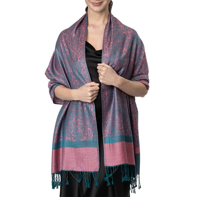 New Fashion Jacquard Women's Scarf Winter Long Soft Shawl Women's Printed Pattern Headband Comfortable and Warm