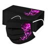 50PC Adult'S Butterfly Printed Mask Disposable Protective Face 