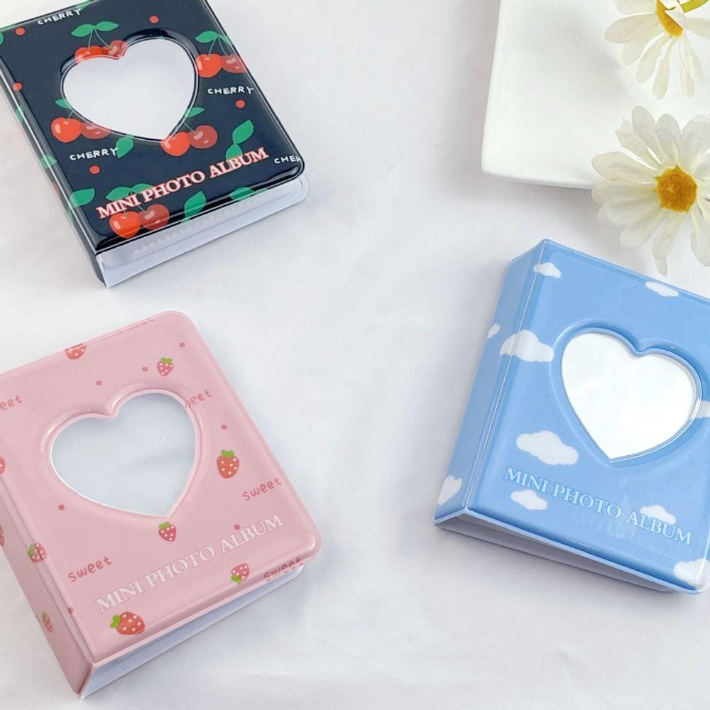 Mini 3 inch Photo Album Printed Idol Album Holder INS Hollow Photo Album  Photocards Collect