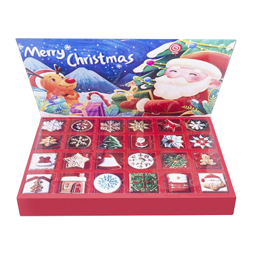Christmas Advent Calendar Empty Box 24 Grids Gift Candy Boxes Creative Fillable Christmas Countdown Advent Calendar For Kids