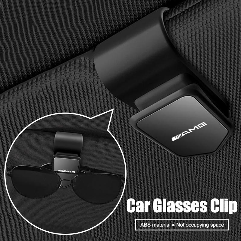 Metal Car Sun Visor Glasses Holder Sunglasses Case Eyeglasses Clip For Mercedes Benz AMG W203 W206 W220 W205 W211 W212 W201 W210 JR9