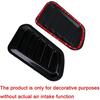 2 PCS Front Hood Side Air Flow Vent Intake Scoop Hole Cover Decoration Trim Sticker Universal Compatible with Ford F-150 Car Accessories(Black)