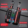 Metal + Silicone Car Key Case Cover For Ford Territory 2019 2020 2021 2022 2023 2024 2025 3 Buttons Keyless Entry Key Protection