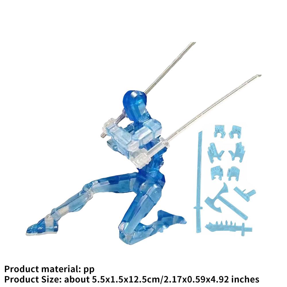 1Pc Action Figure Titan Multi-Jointed Movable Shapeshift Robot T13 Action Mannequin Character and Dog Figure Toys Gifts for Kids