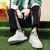 Men's Sport Shoes White Leather Sneakers Men Summer Casual Vulcanized Shoes Male Sneakers Black Skateboard Shoes Flat Sole