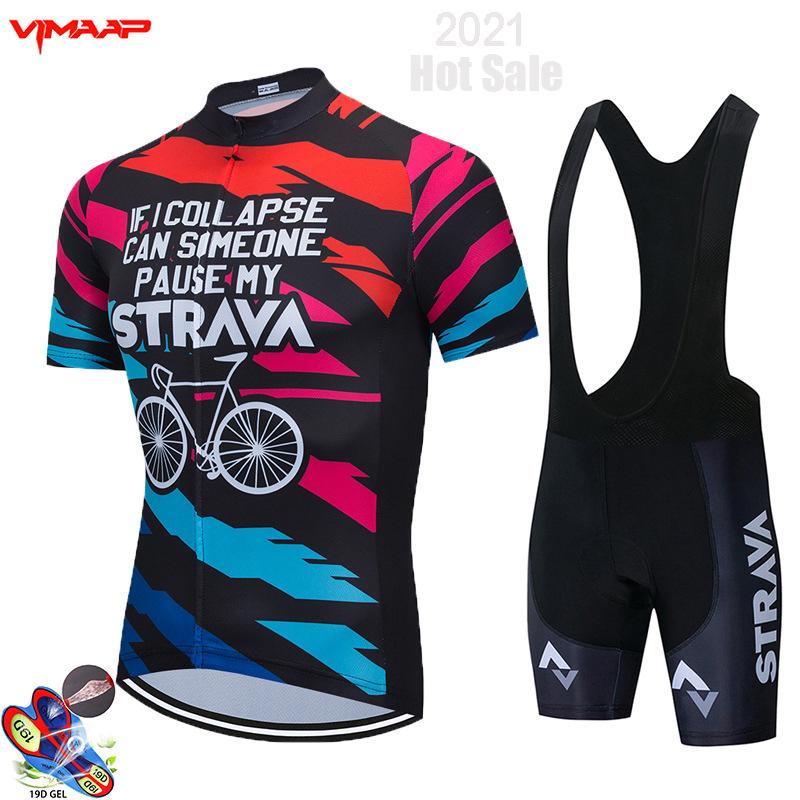 Cycling Suit Short Sleeve Strap Suit Summer Men s and Women s Cycling Suit Quick Drying Road Suit S