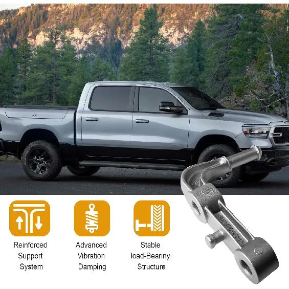 Exhaust Bracket Fit for 2019-2024 Ram 1500 5.7L 6.2L, Replace 68275662AB Muffler Hanger Assembly Rear Left Driver Side (Left Driver Side)