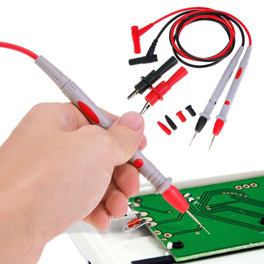 

1000V 10A Cable Probe Wire Pen Digital Multimeter Tester Lead Needle Tip 110cm