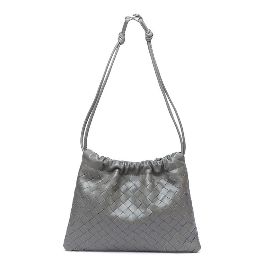 Cross-border trend woven women's bags, garbage bags, one shoulder, underarm bags, portable drawstring, lucky bags, messenger bags, commuter portable.