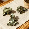 Mini Brass Frog Figurine 1 Inch Tiny Lucky Pocket Talisman Small