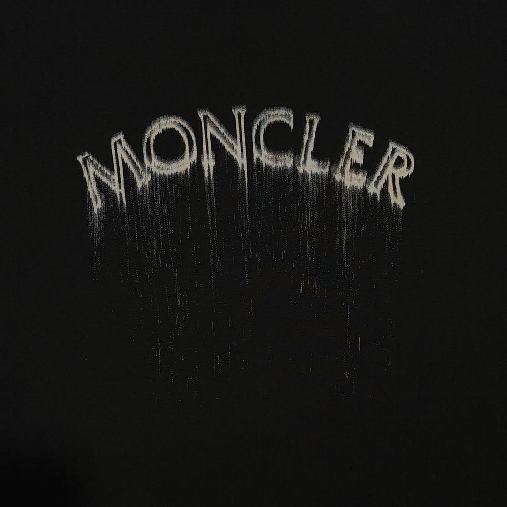 Used MONCLERShort sleeve T-shirt black mens