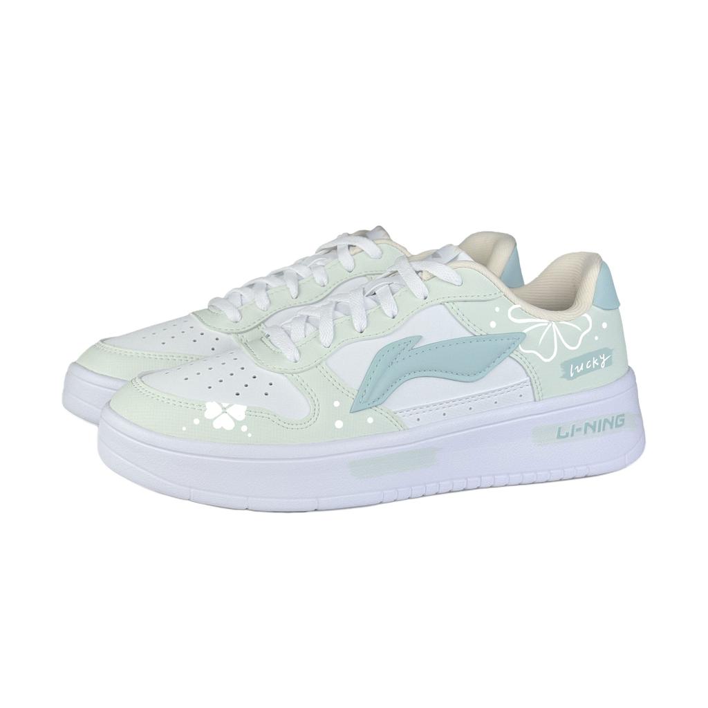 Li Ning Floating Boat Wear resistant And Lightweight Low top Skateboard Shoes Unisex Light Green AGCS420-6(Team1084-)