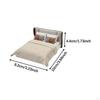 1:20 Dollhouse Bed Scene Decoration, Realistic Miniature Furniture for Chinese Role Play, Bedroom