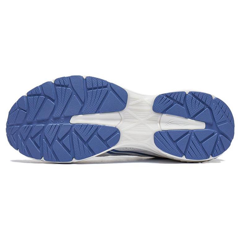 New LiNing Anti Slip Wear Resistant Low Top Running Shoes Men's White Blue ARXT011-1