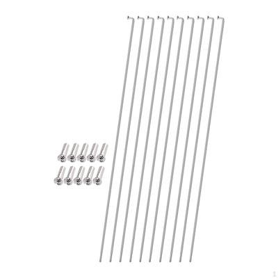10 Pcs 2mm Stainless Steel Spokes with Spoke Repair Maintenance, Replaces 14G for Outdoor