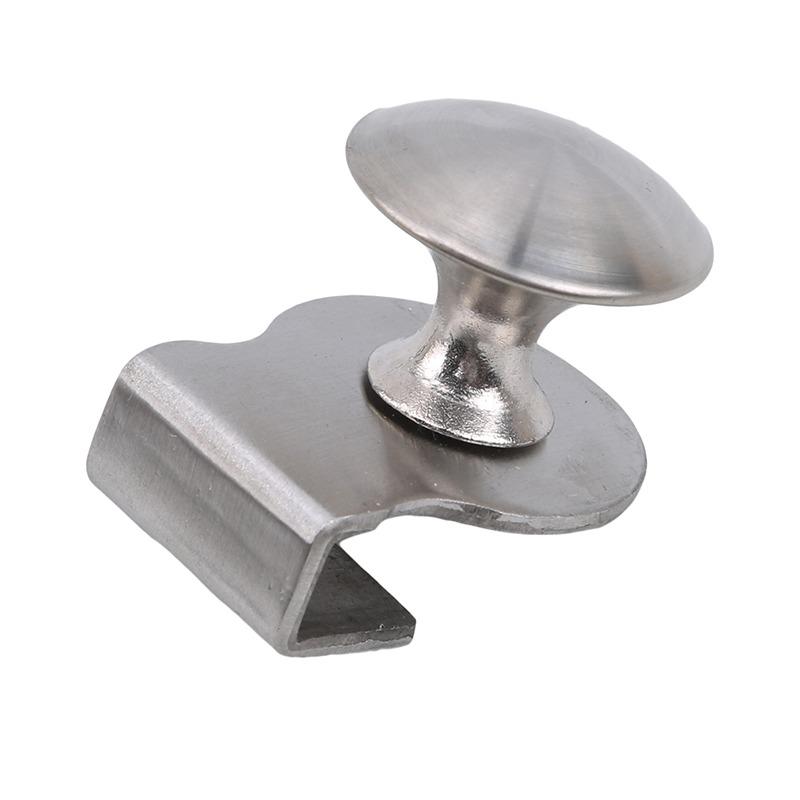 Glass Clip Cabinet Pulls Handle Office Door Display Drawer Pull Button Furniture For Home