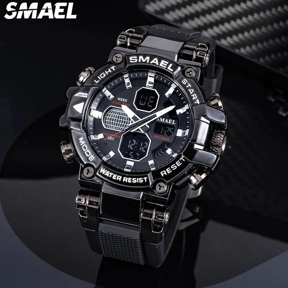 SMAEL Electronic Watch 8027 Colorful Alloy Watch Men's Outdoor Sports Waterproof Multi functional