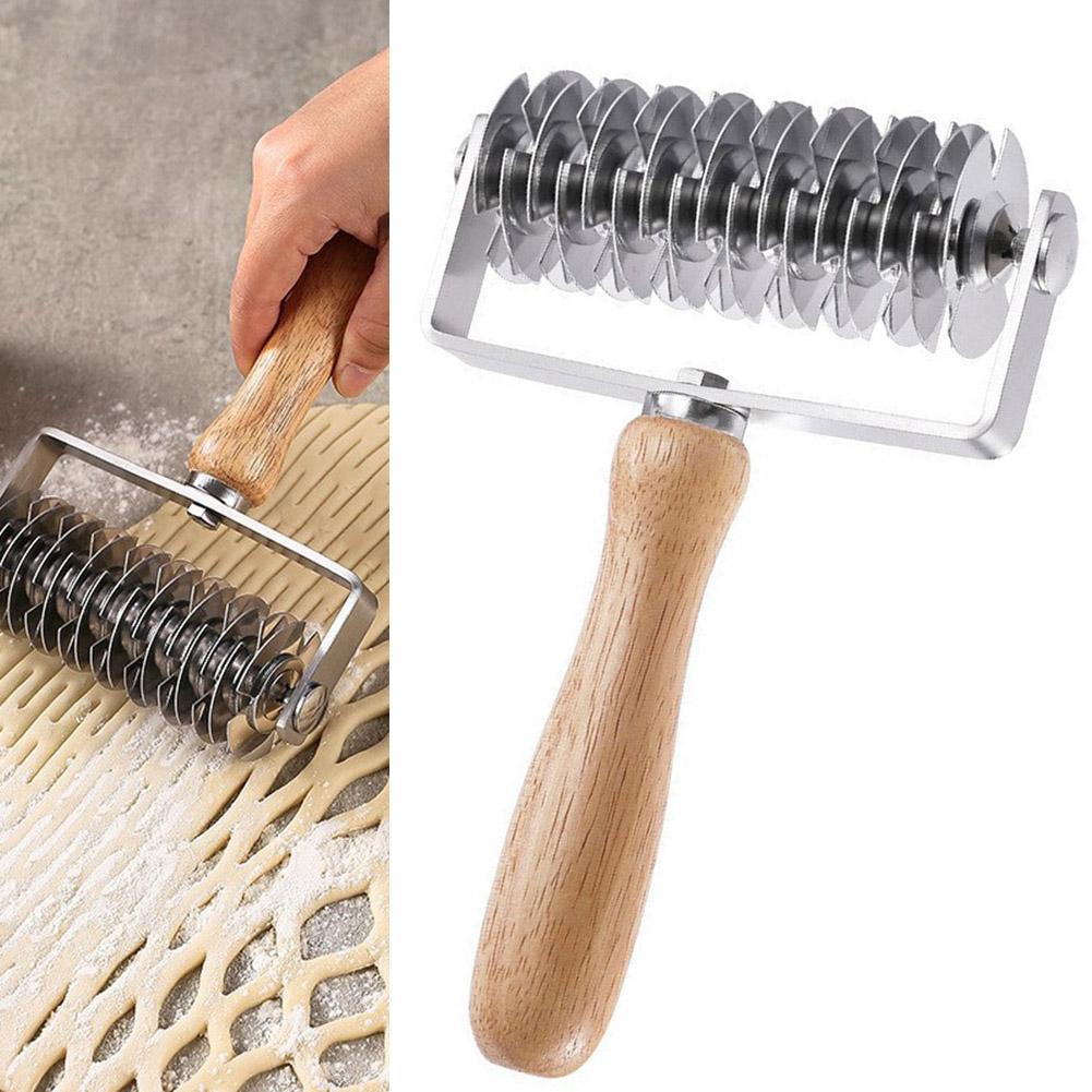 Gitter-Rollschneider Teiggitter-Roller Hausbacken Professionelles Backen Vielseitiges Backwerkzeug Erzeugt Schönes Gittermuster