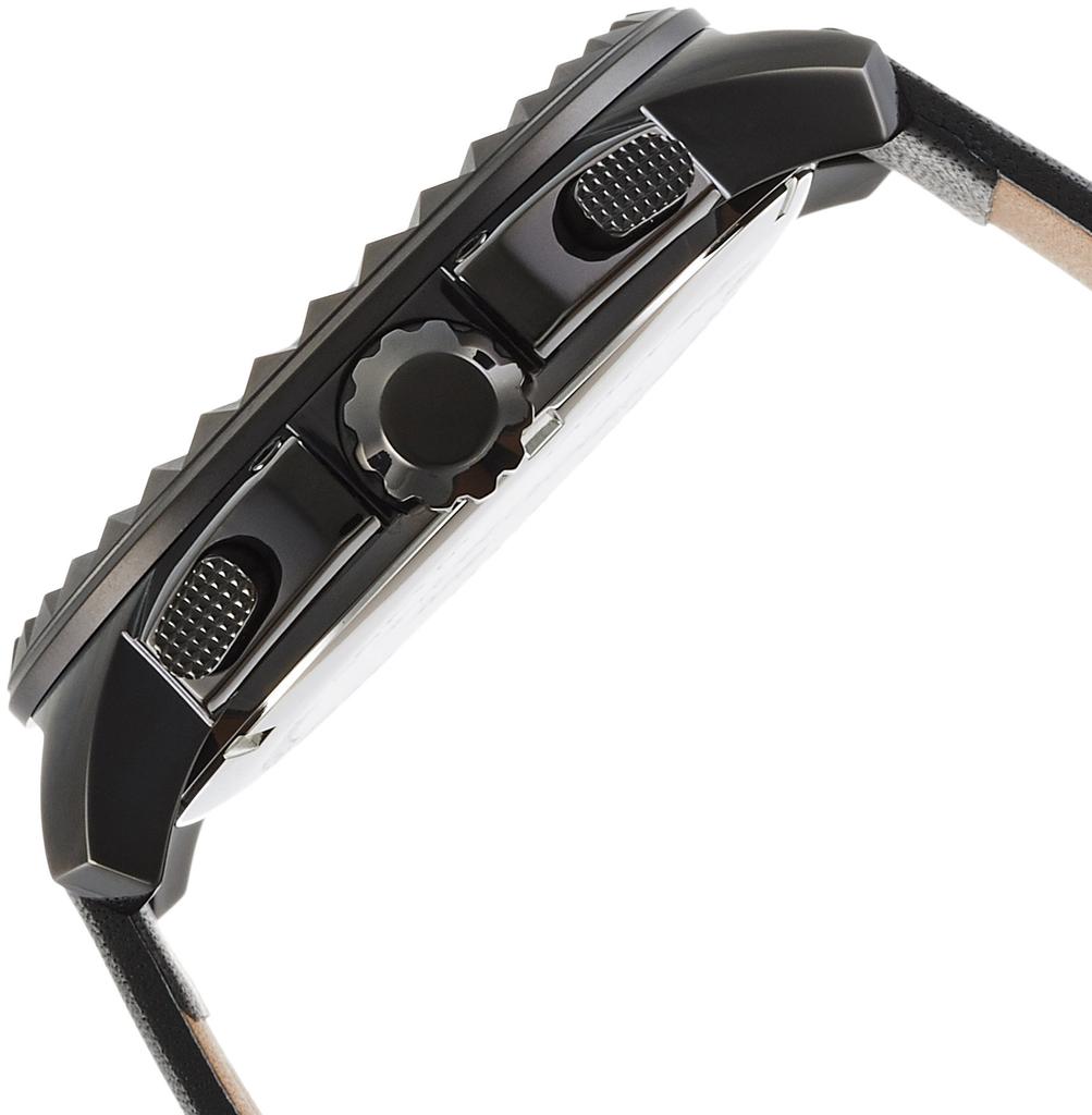 [Angel Clover] Watch Angel Clover Rugged Black Dial Stainless Steel Quartz 46MM Official Warranty RG46BBK-GRY Men's