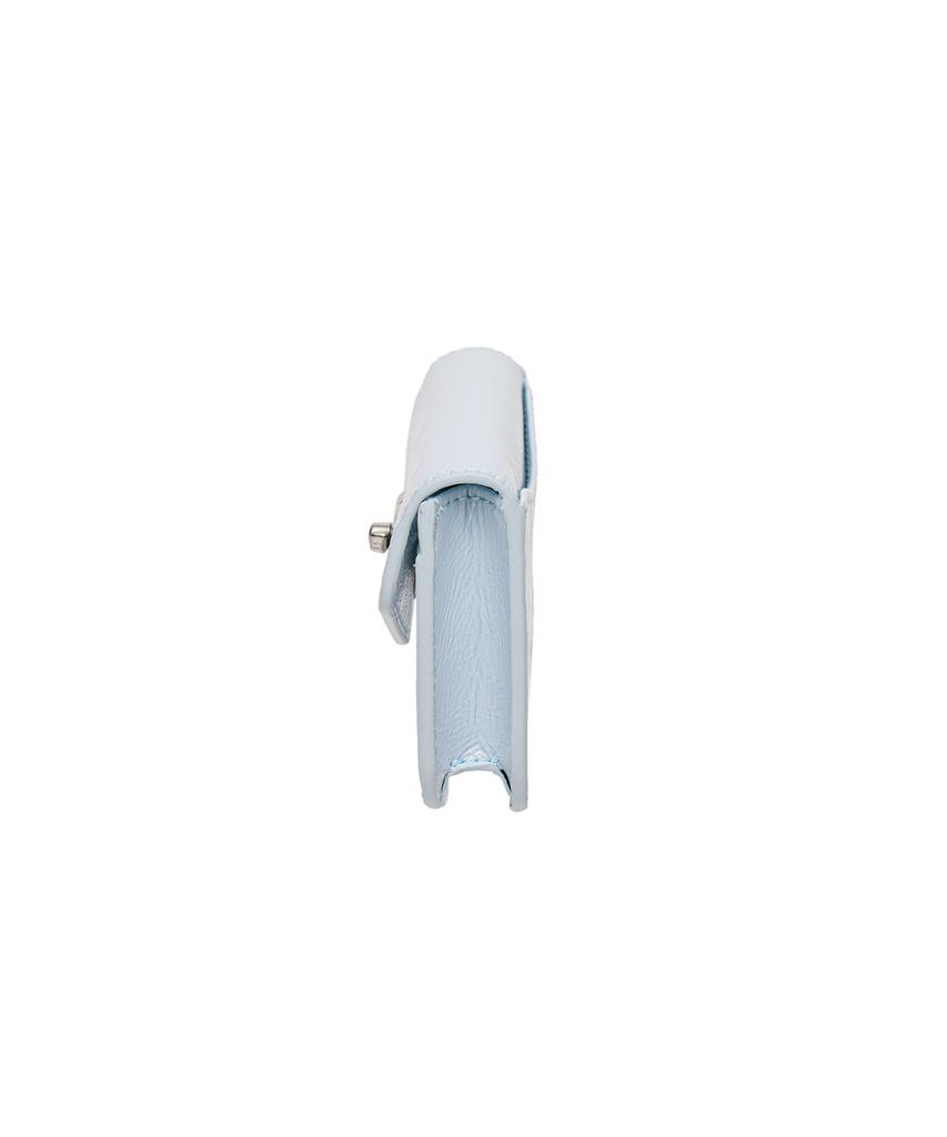 Lemasque Heart Lock Compact Business Card Holder Sky Blue
