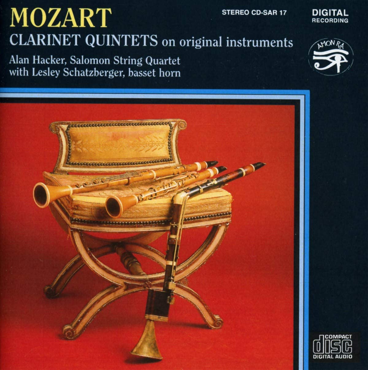 

CD HACKERLAN - Clarinet Quintets CDSAR17 Amon Ra 1984 UK Classical Used