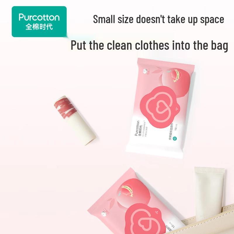 PurCotton Peach Scented Flushable Wet Wipes