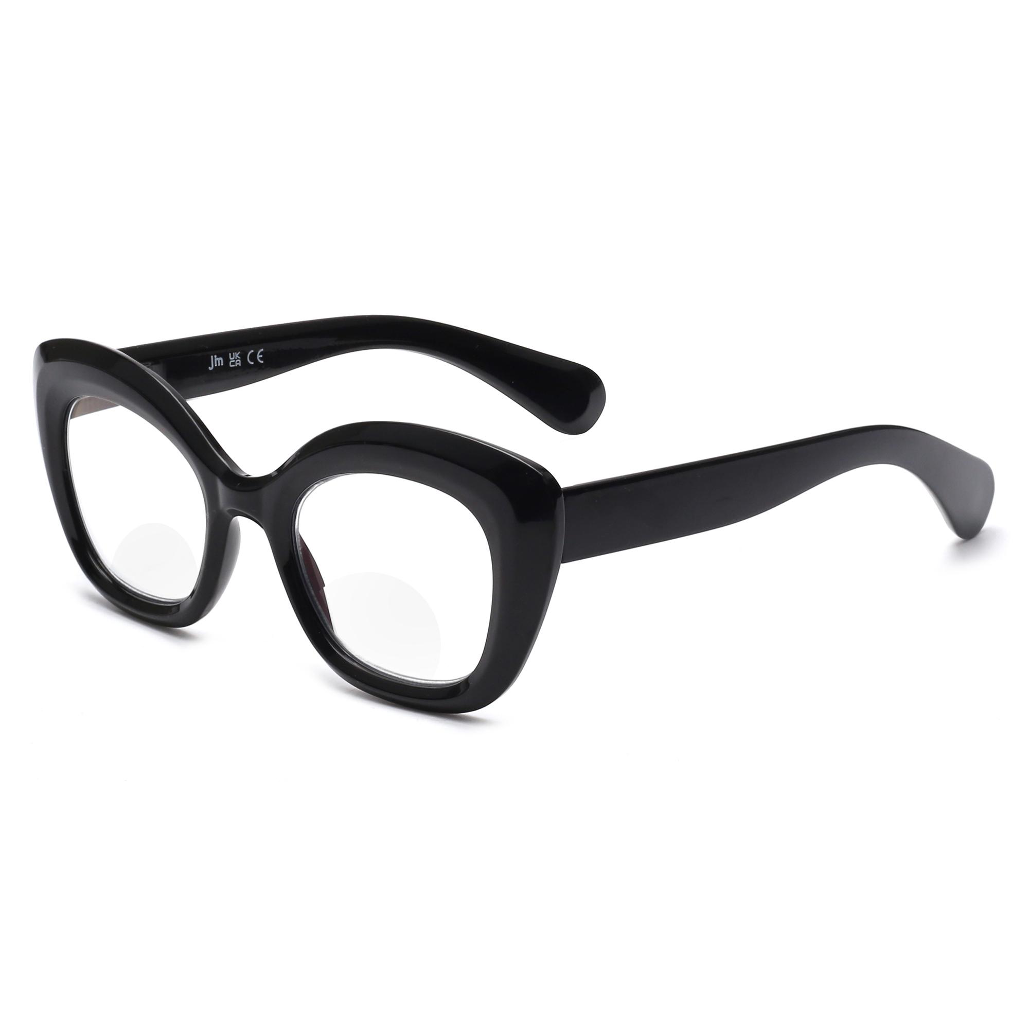 

Бифокальные очки для чтения JM Cat-Eye для женщин, блокирующие синий свет, компьютер +400