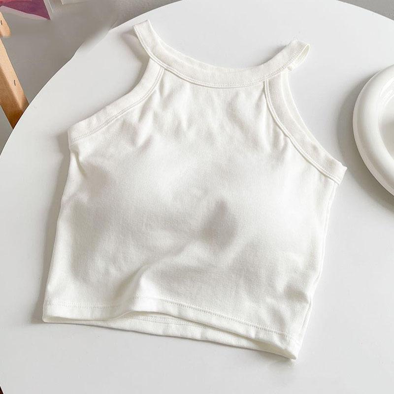 

Летний женский дышащий укороченный топ из высокоэластичного хлопка для веса 40-50 кг one size белый