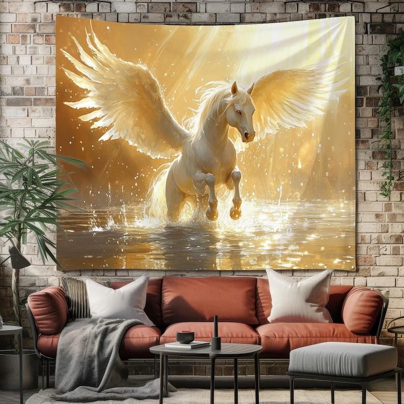 Majestic Pegasus tapestry 75x100 чёрный