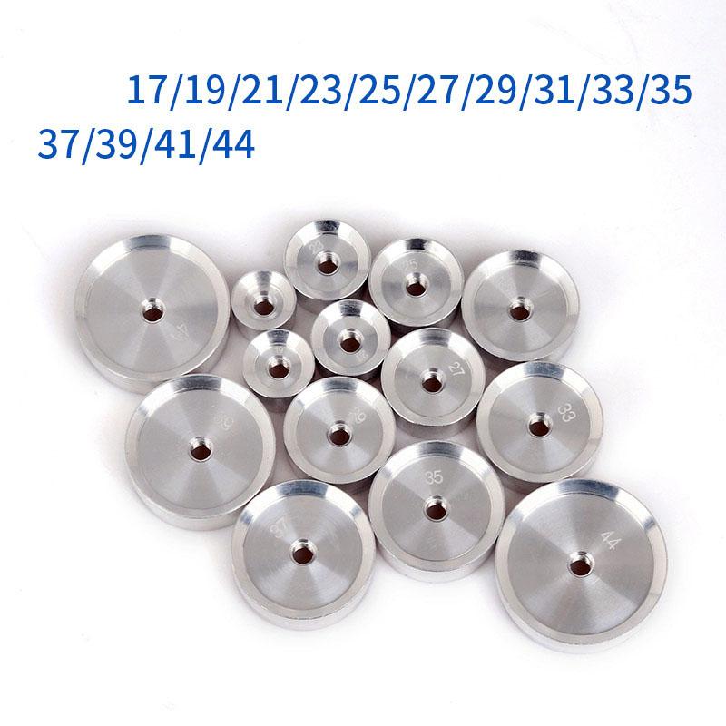 25pcs Watch Capping Machine Dies Back Cover Press Tool Presser Closer Aluminum Mold Accessories Watch Repair Tool for Watchmaker