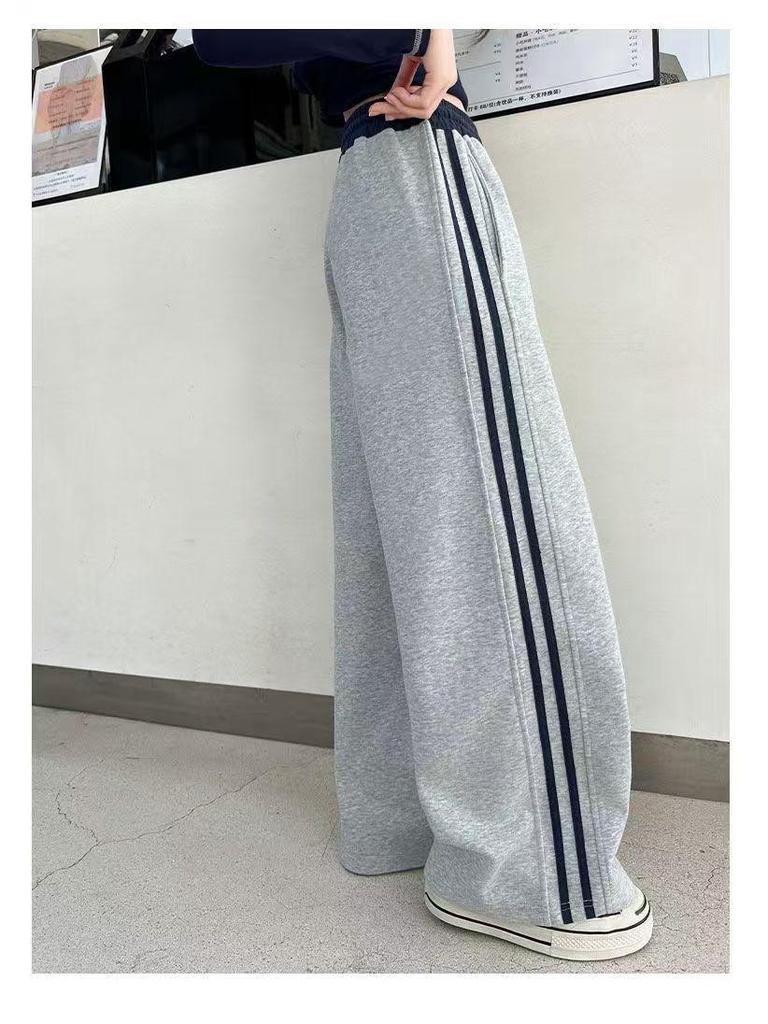 Mädchen Frühling-Herbst Gerade Hosen – Jugend Weite Leggings Freizeit Hosen