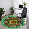 1PC Abstract Mandala Design Chair Carpet for Office Non-Slip, Lightweight, Machine Washable Rug for Office, Sleeping, Room - Holiday Decoryy25100908