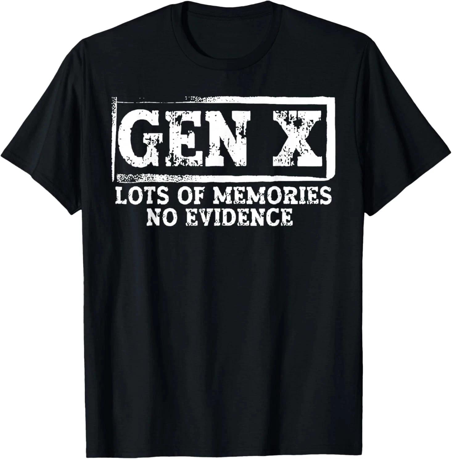 Gen X Lots of Memories No Evidence T shirt S